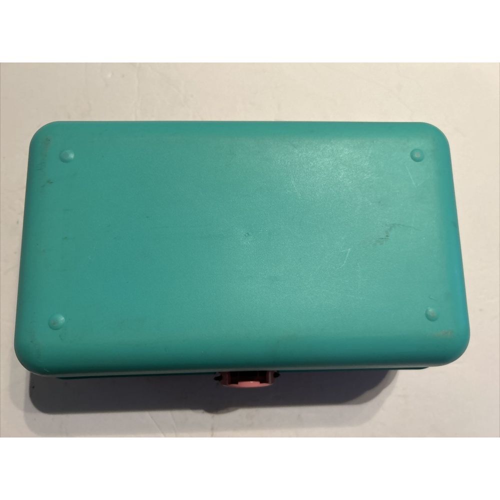 Vintage Caboodles Makeup Case W/ 2 Pull Out Trays Mint Green/Purple Model 2602 - Picture 6 of 8